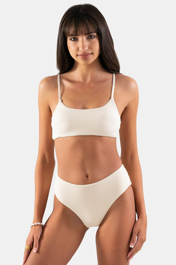 Bacon Bikinis Bikini Bottom Classic Casey Bottom // Sand RIB